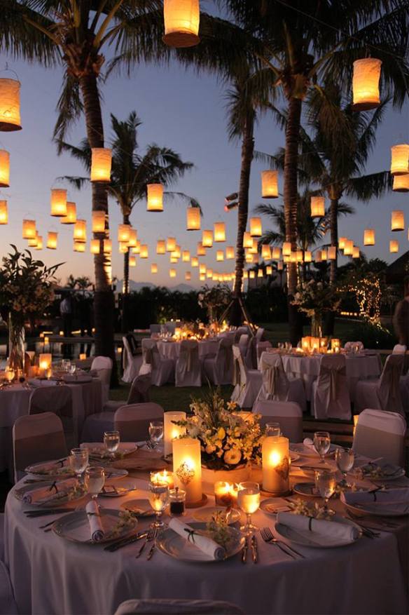 Dining Outdoors Candles